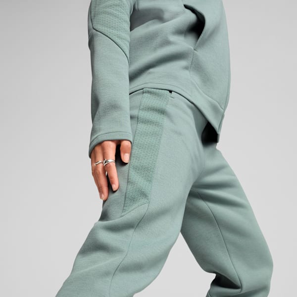 EVOSTRIPE Sweatpants Women, Green Moon, large-ZAF