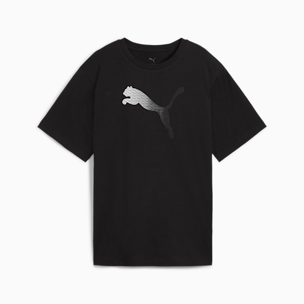 HER Graphic Relaxed Tee Women, PUMA Black, large-ZAF