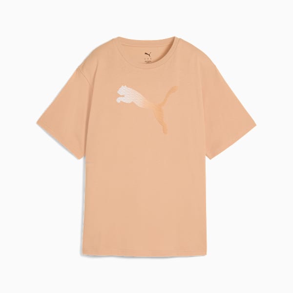HER Graphic Relaxed Tee Women, Warm Beige, large-ZAF