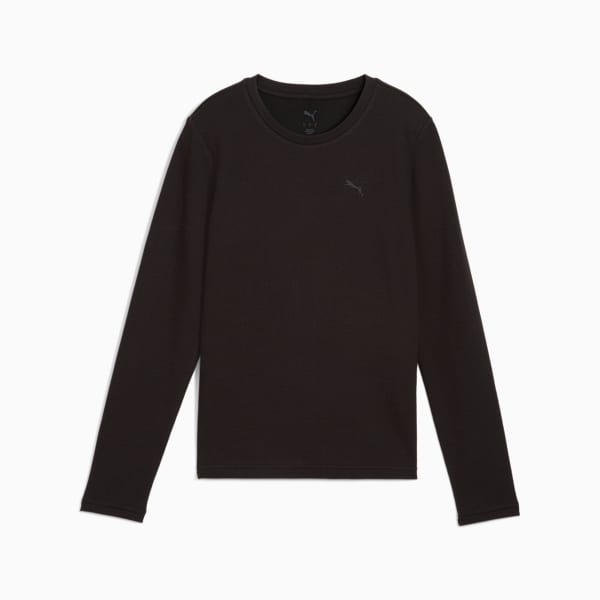 HER Slim Fit Longsleeve Women, PUMA Black, large-ZAF