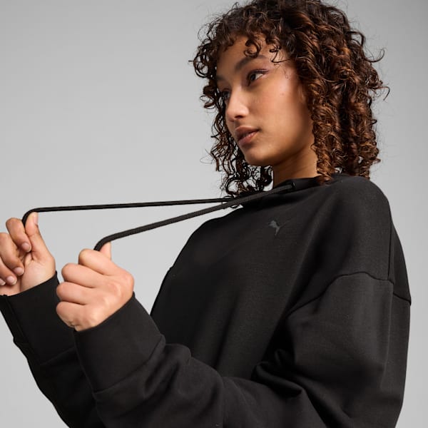 Buzo holgado con capucha HER para mujer, PUMA Black, large-ARG