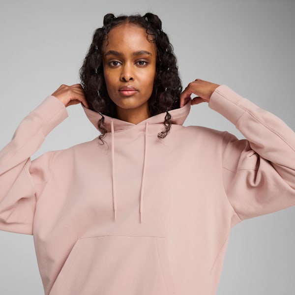 Buzo holgado con capucha HER para mujer, Rose Quartz, large-ARG