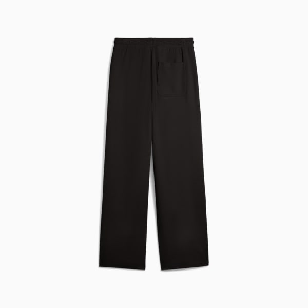 HER Comfort High-Waist Straight Pants Women, PUMA Black, large-ZAF