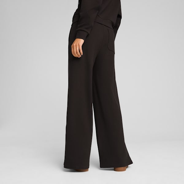 HER Comfort High-Waist Straight Pants Women, PUMA Black, large-ZAF