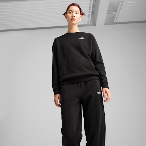 Relaxed Sweat Suit Women, PUMA Black, large-ZAF