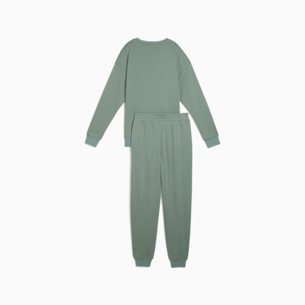 Relaxed Sweat Suit Women, Green Moon, large-ZAF