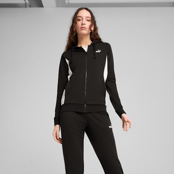 Hooded Sweat Suit Women, PUMA Black, large-MEX