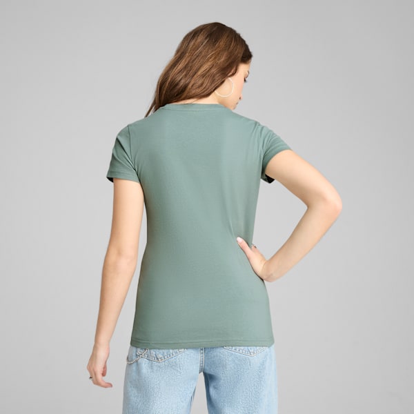 Remera Graphics Floral Cat Logo para mujer, Green Moon, large-ARG