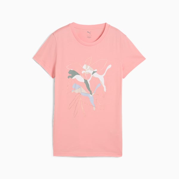 Remera Graphics Branded Leaf para mujer, Pink Fruit, large-ARG