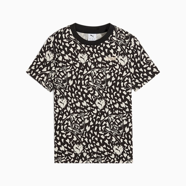 Playera FLAMING LOVE para adolescentes, PUMA Black, large-MEX