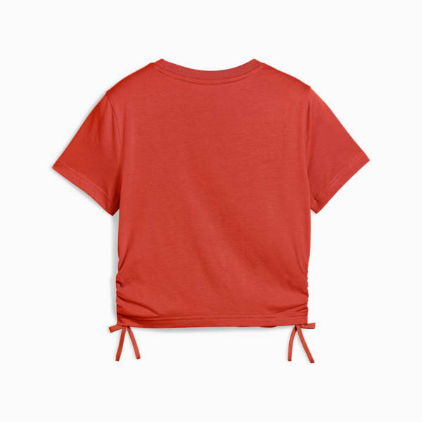 Playera FLAMING LOVE Knotted para adolescentes, Red Fire, large-MEX