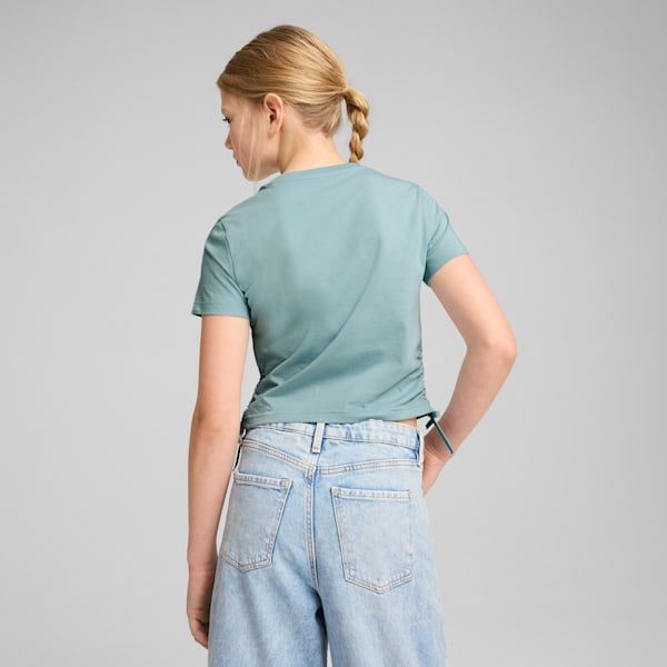 FLAMING LOVE Knotted Tee Youth, Modern Mint, large-ZAF