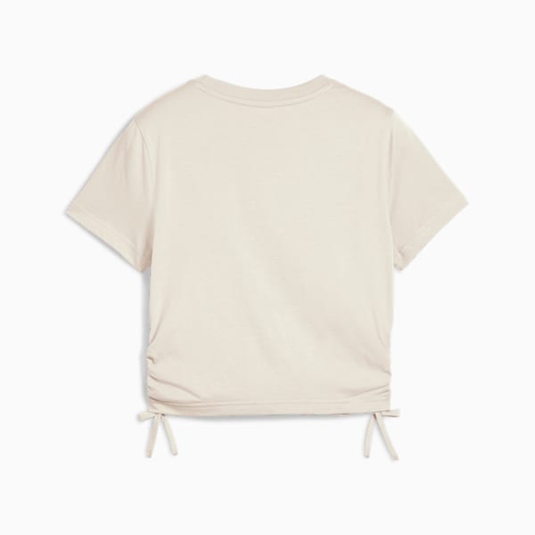 Playera FLAMING LOVE Knotted para adolescentes, Alpine Snow, large-MEX