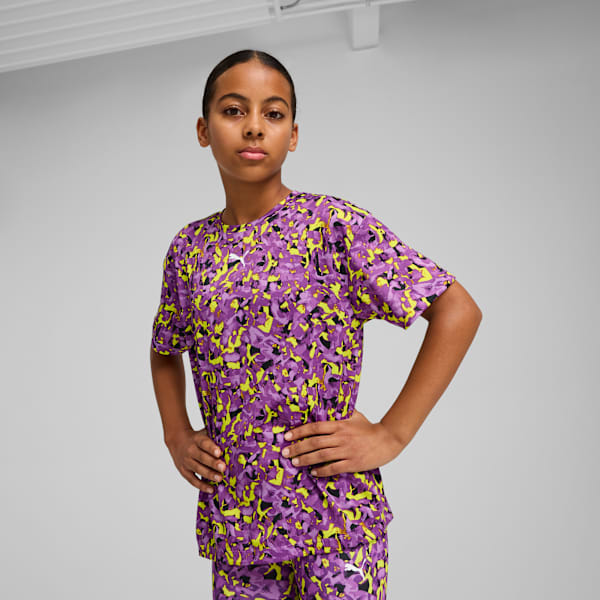 Remera estampada Train All Day Essentials juvenil, Lemon Sherbert, large-ARG