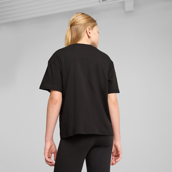 Playera corta Essentials para adolescentes, PUMA Black, large-MEX