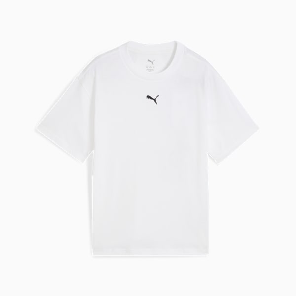 Playera corta Essentials para adolescentes, PUMA White, large-MEX