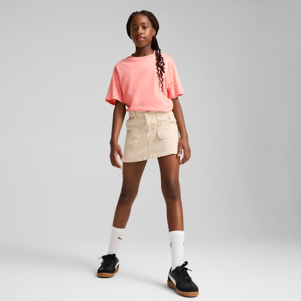 Camiseta Essentials Boxy Juvenil, Pink Fruit, large-MEX