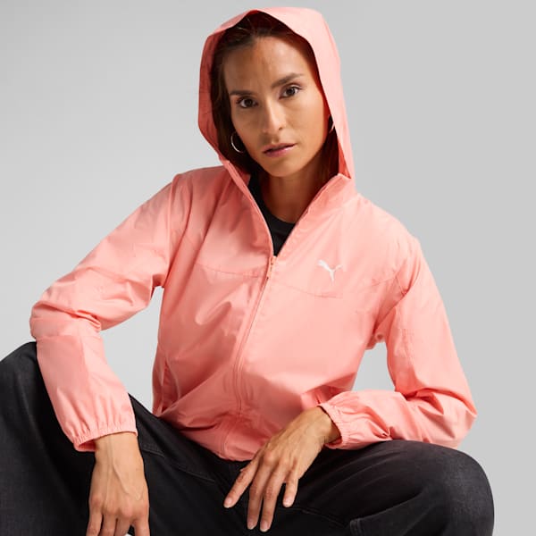 Campera rompeviento Essentials Regular para mujer, Pink Fruit, large-ARG