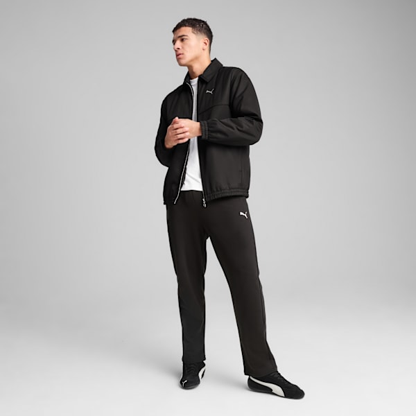 WARDROBE Essentials Relaxed Retro Football Jacket Unisex, PUMA Black, large-ZAF