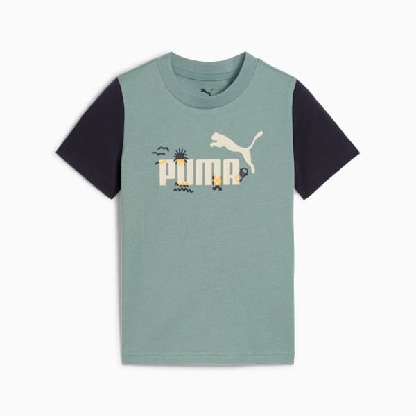 Sandy Adventures Tee Kids, Green Moon, large-MEX