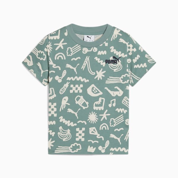 Sandy Adventures Tee Unisex, Green Moon, large-ZAF