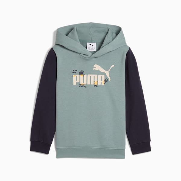 Sandy Adventures Hoodie Kids, Green Moon, large-ZAF