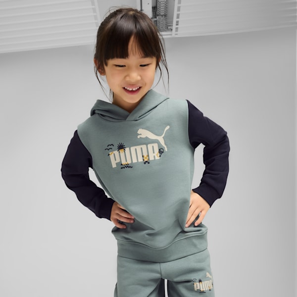 Sandy Adventures Hoodie Kids, Green Moon, large-ZAF
