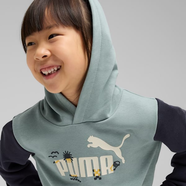 Sandy Adventures Hoodie Kids, Green Moon, large-ZAF