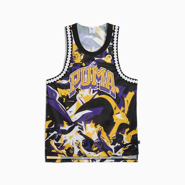 Camiseta estampada Rival Rage Mesh para hombre, Team Violet-AOP, large-MEX