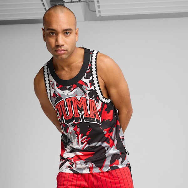 Camiseta estampada Rival Rage Mesh para hombre, For All Time Red, large-MEX
