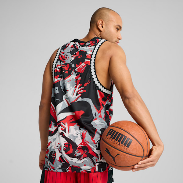 Camiseta estampada Rival Rage Mesh para hombre, For All Time Red, large-MEX