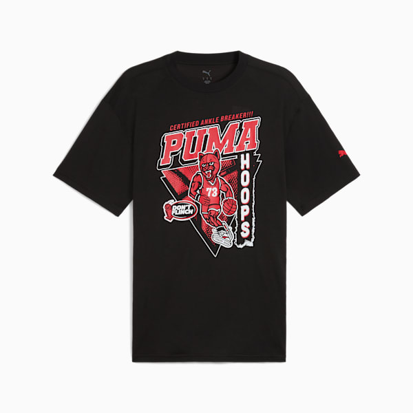 Rival Rage Basketball Tee Men, PUMA Black, large-ZAF
