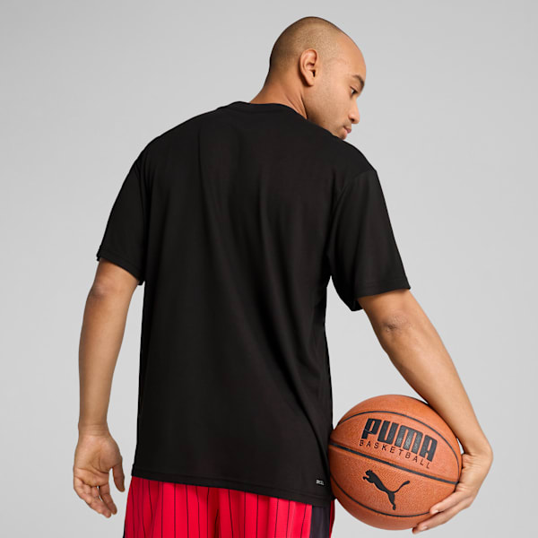 Rival Rage Basketball Tee Men, PUMA Black, large-ZAF