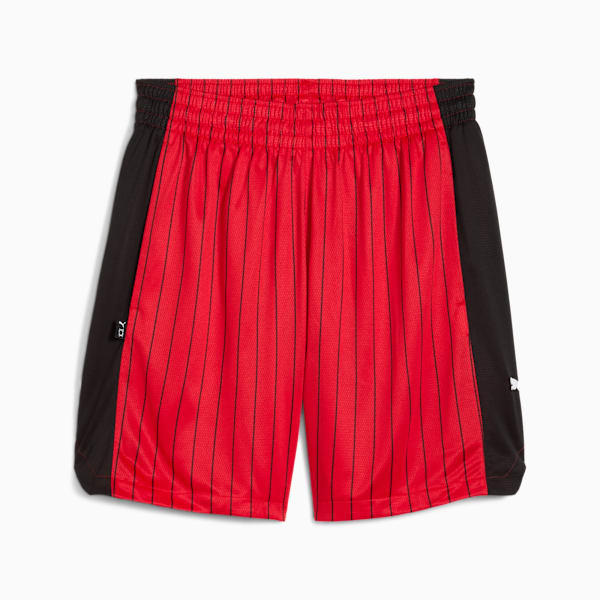 Rival Rage Heritage All-Over Print Shorts Men, For All Time Red-PUMA Black, large-MEX