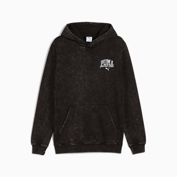 PUMA Class Washed Hoodie Men, PUMA Black, large-ZAF