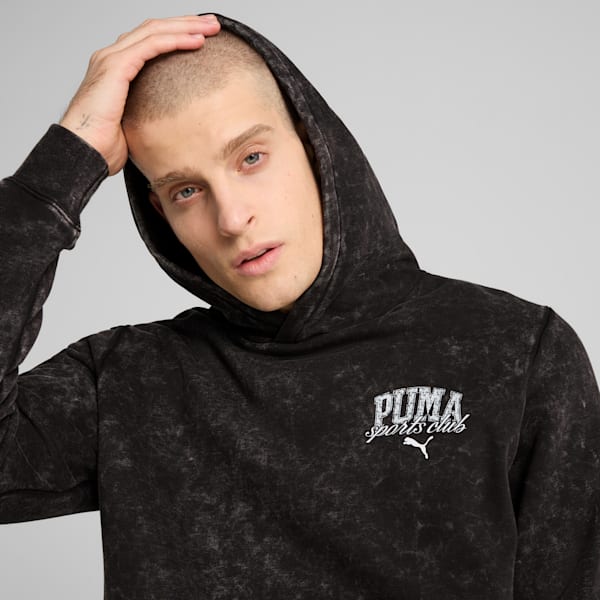 PUMA Class Washed Hoodie Men, PUMA Black, large-ZAF