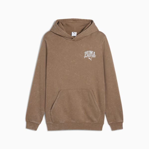 PUMA Class Washed Hoodie Men, Totally Taupe, large-ZAF