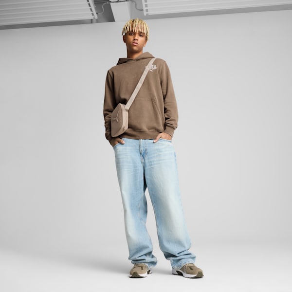PUMA Class Washed Hoodie Men, Totally Taupe, large-ZAF