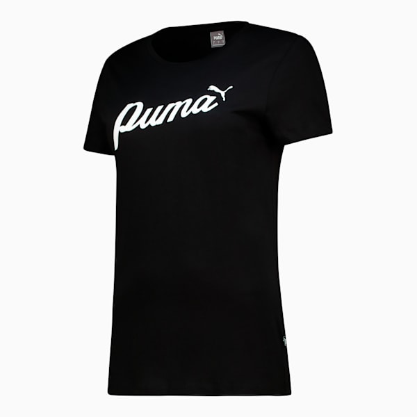 Ess Script Tee, PUMA Black, large-ZAF