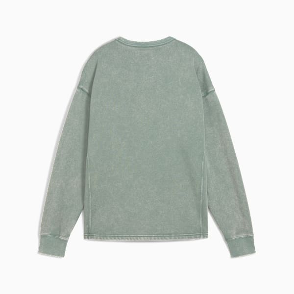 PUMA CLASS Comfort Washed Crew Women, Green Moon, large-ZAF