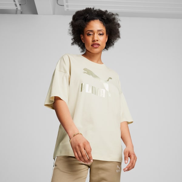 Classics Oversize Logo Tee, Alpine Snow, large-ZAF