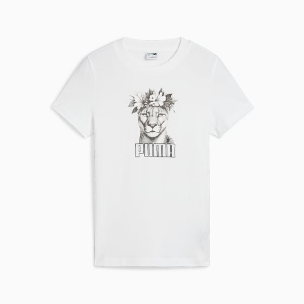 GRAPHICS FLOWER CROWN Tee, PUMA White, large-ZAF