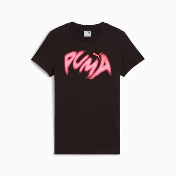 GRAPHICS WARPED PUMA Tee, PUMA Black, large-ZAF