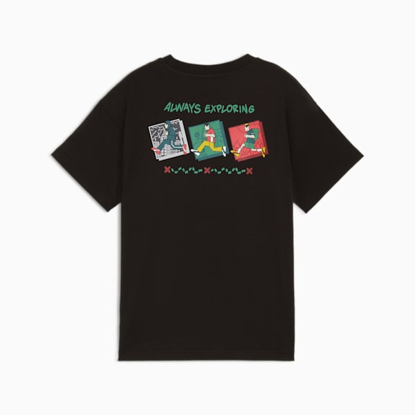 GRAPHICS TRAILISM Tee B, PUMA Black, large-ZAF