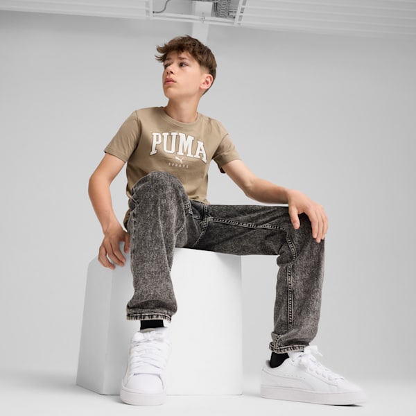 Puma Squad Big Graphic Tee, Oak Branch, large-ZAF