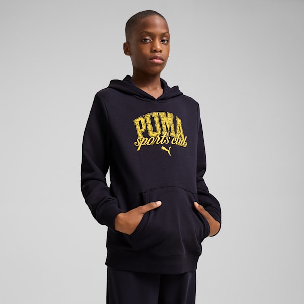 PUMA Class Hoodie Youth, New Navy, large-ZAF