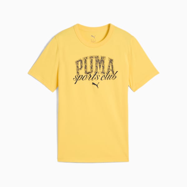 PUMA Class Graphic Tee Youth, Sunny Yellow, large-ZAF