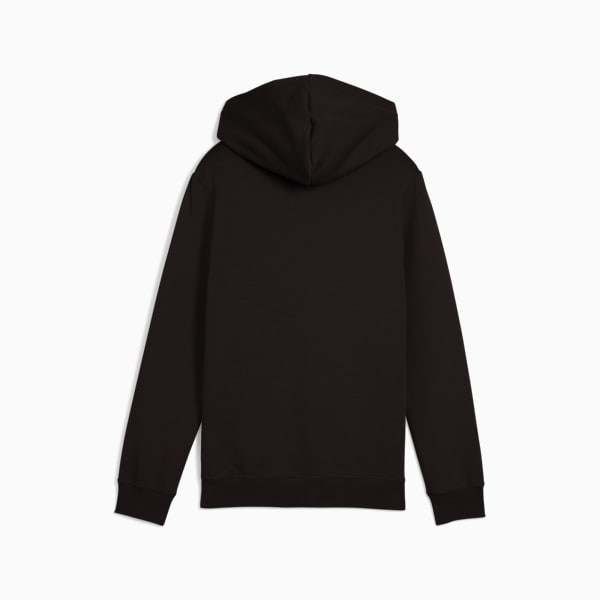 Essentials 2 Colour No. 1 Logo Hoodie Youth, PUMA Black-Sunny Yellow, large-ZAF
