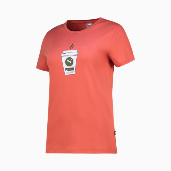 PUMA Coffee Day Graphic Tee, Astro Red, large-ZAF