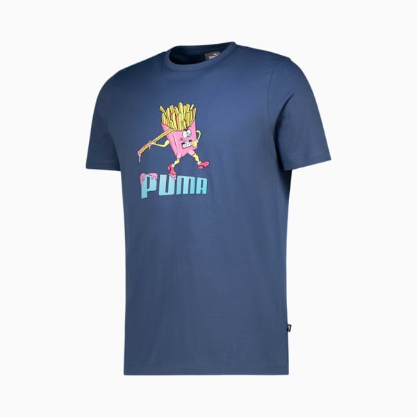 PUMA Food Day Graphic Tee, Inky Blue, large-ZAF